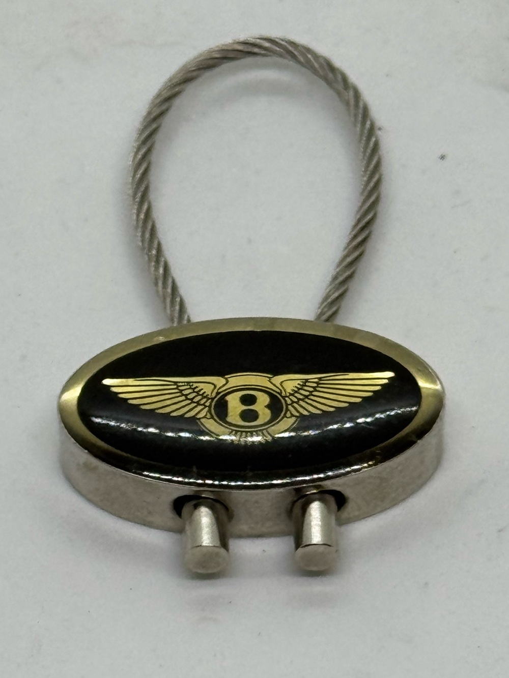 Authentic Bentley Flying B Metal Keychain Luxury Automotive Key Chain